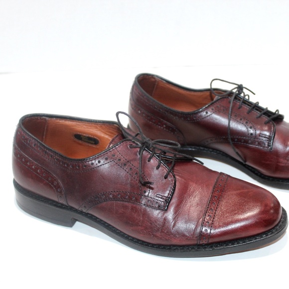 ALLEN EDMONDS Townley Dress Perf Cap Toe Shoes 8D - Picture 2 of 9
